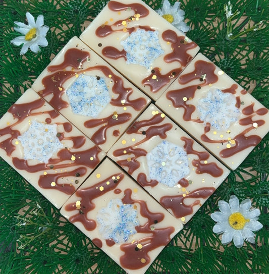 Caramel Snowflake Wax Slab