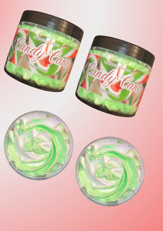 Candy Cane Whipped Soap